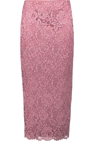 Vera Mont Nederdel, Dame, Lyserød, L, Uld, Elegant Blonde Nederdel med Bue Detalje