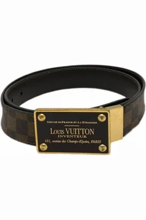 LOUIS VUITTON Pre-owned, Herre, Brun, ONE SIZE, Pre-owned Canvas baelter