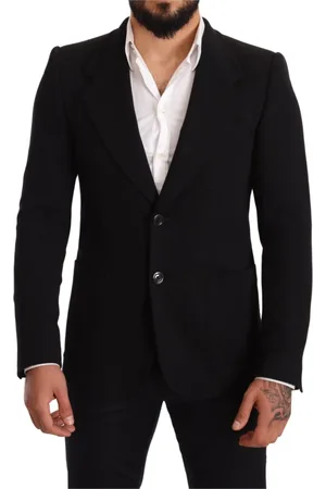 Dolce & Gabbana Jakke, Herre, Sort, M, Bomuld, Elegant sort bomuldsblazer