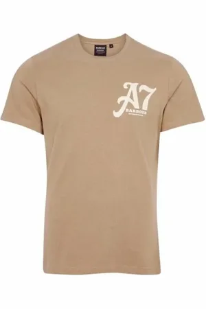 Barbour Top, Herre, Brun, M, Bomuld, Vintage-inspireret Legendary A7 T-shirt Brun