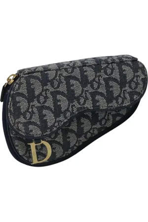 Dior Pre-owned, Dame, Blå, ONE SIZE, Tyl, Pre-owned Canvas punge