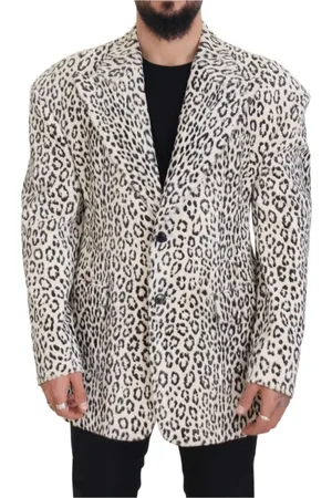 Dolce & Gabbana Jakke, Herre, Hvid, L, Bomuld, Elegant Hvid Blazer Slim Fit