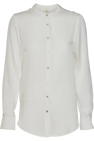Heartmade Bluser & Skjorter, Dame, Hvid, XL, Uld, Klassisk Maple Skjorte i Off