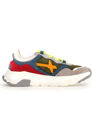 W6YZ Sko, Herre, Flerfarvet, 42 EU, Multifarvede Sneakers til Moderne Mænd