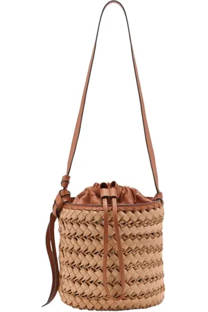 ULLA JOHNSON Taske, Dame, , ONE SIZE, Læder, Vævet spand taske