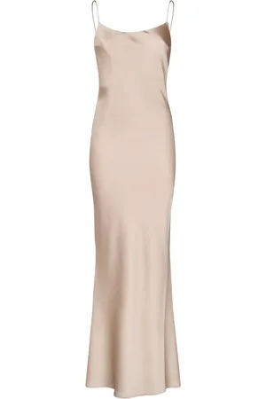 Andamane Kjole, Dame, , S, Polyester, Draperet Lang Kjole