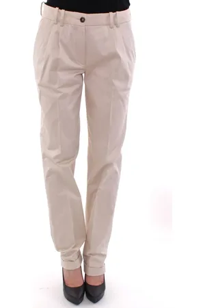 Dolce & Gabbana Bukser, Dame, , M, Bomuld, Elegant Regular Fit Bukser