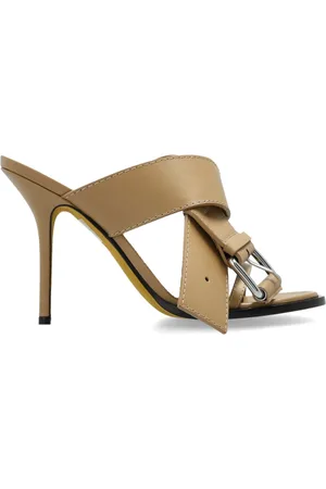 Moschino Sko, Dame, , 40 EU, Læder, Læder hæle mules