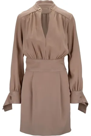 Elisabetta Franchi Kjole, Dame, , XS, Uld, Kort Kjole med Lynlås og Knap
