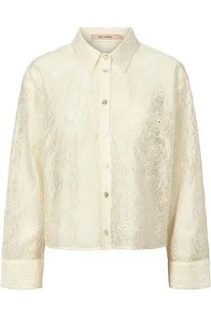 RUE de FEMME Bluser & Skjorter, Dame, Hvid, M, Uld, Elegant Judith Skjorte Off