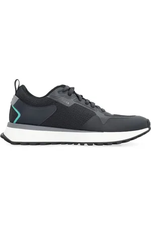 HUGO BOSS Sko, Herre, Blå, 39 EU, Polyester, Mesh Low-Top Sneakers