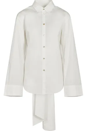 FORTE FORTE Bluser & Skjorter, Dame, Hvid, M, Bomuld, Hvid Skjorte Elegant Stil