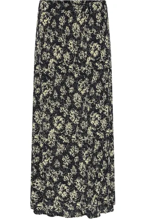 Heartmade Nederdel, Dame, Sort, XL, Elegant Krøllet Nederdel