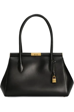 Dolce & Gabbana Taske, Dame, Sort, ONE SIZE, Uld, Ikonsk Sort Kalveskind Skuldertaske