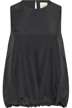 Heartmade Top, Dame, Sort, S, Bomuld, Sofistikeret Ærmeløs Ballontop Sort