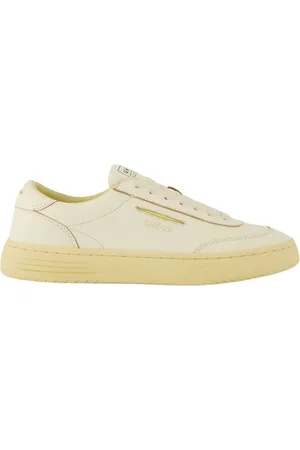 Ghoud Sko, Herre, , 43 EU, Læder, Ivory Ruskind Læder Sneakers
