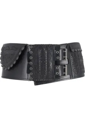 Saint Laurent Pre-owned, Dame, Sort, ONE SIZE, Tyl, Pre-owned Laeder baelter