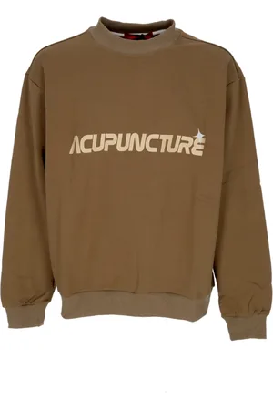 Acupuncture Sweathshirts & Hoodies, Herre, Grøn, L, Bomuld, Khaki Shadow Bear Crewneck Sweatshirt