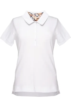 Barbour Top, Dame, Hvid, M, Kortærmet Polo T-shirts Kollektion