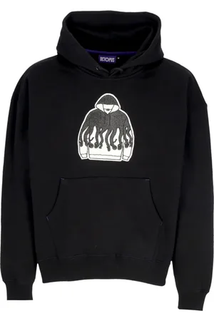 Octopus Sweathshirts & Hoodies, Herre, Sort, M, Bomuld, Ikonisk Sort Hættetrøje Sweatshirt