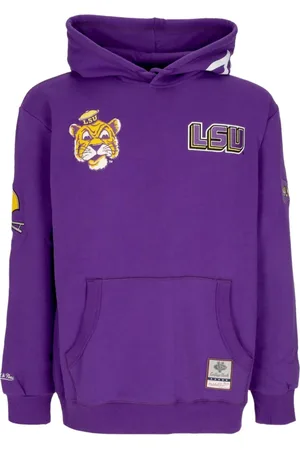 Mitchell & Ness Sweathshirts & Hoodies, Herre, Lilla, XL, Bomuld, LSU Tigers Hometown Fleece Hoodie