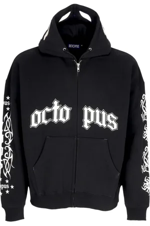 Octopus Sweathshirts & Hoodies, Herre, Sort, M, Bomuld, Transformérbar hættetrøje med maske