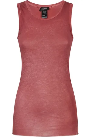 AVANT TOI Top, Dame, Rød, XS, Bomuld, Bordeaux Bomuld Top Fremstillet i Italien