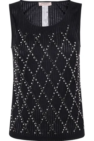 Twin-Set Top, Dame, Sort, S, Sort Top til Kvinder