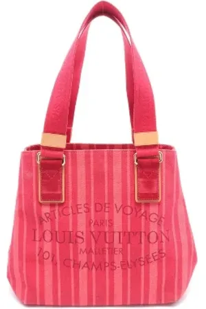 LOUIS VUITTON Pre-owned, Dame, Rød, ONE SIZE, Uld, Pre-owned Canvas totes