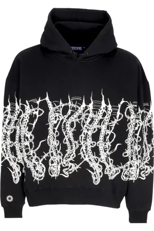 Octopus Sweathshirts & Hoodies, Herre, Sort, S, Bomuld, Sort Wire Hoodie Sweatshirt