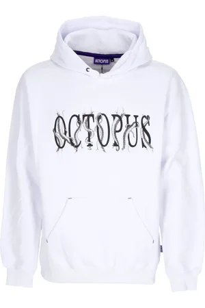 Octopus Sweathshirts & Hoodies, Herre, Hvid, XS, Bomuld, Logo Hoodie Hvid Bomuldssweatshirt