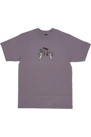 Huf Top, Herre, Lilla, L, Bomuld, Kortærmet Choke Tee Lys Lilla