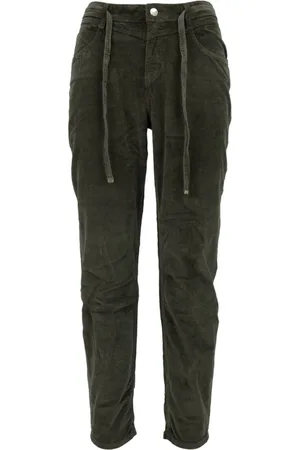 Kaos Jeans, Dame, Grøn, W29, Uld, Guld Detalje Knap Lynlås Dame Jeans