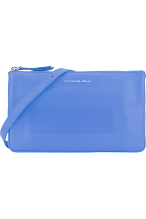 Tosca Blu Taske, Dame, Blå, ONE SIZE, Uld, Kvinders Skuldertaske med Lynlås