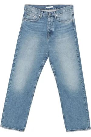 Sunflower Jeans, Herre, Blå, W33, Denim, Lys Blå Denim Jeans med Whiskering