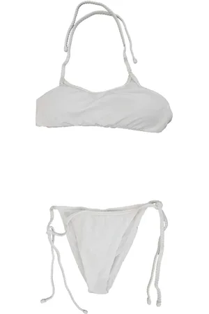 F**K Badetøj, Dame, Hvid, L, Uld, Blonde Bandeau Bikini Sæt