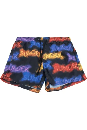Sundek Badetøj, Herre, Flerfarvet, S, Tyl, Neon Style Korte Badebukser