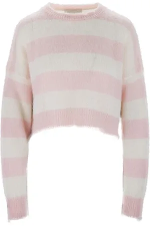 ANIYE BY Strik, Dame, Lyserød, XS, Uld, Kortærmet Crop Top Sweater
