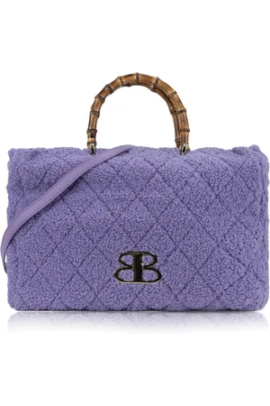 Tosca Blu Taske, Dame, Lilla, ONE SIZE, Uld, Guld Logo Skuldertaske
