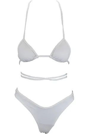 F**K Badetøj, Dame, Hvid, S, Polyester, Blonde Dame Bikini Sæt