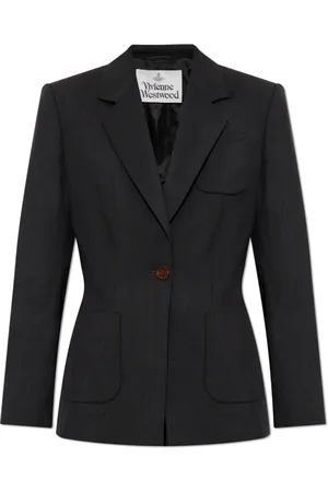 Vivienne Westwood Jakke, Dame, Sort, S, Uld, Uld blazer