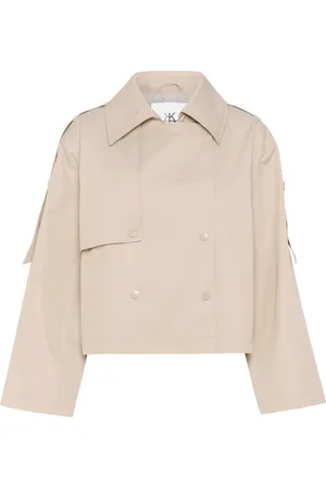 Karen by Simonsen Jakke, Dame, , M, Bomuld, Oversize Jakke med Brede Ærmer