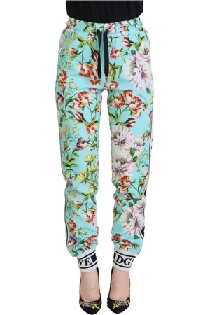 Dolce & Gabbana Bukser, Dame, Flerfarvet, 3XS, Elegant Multifarvet Viskose Bukser