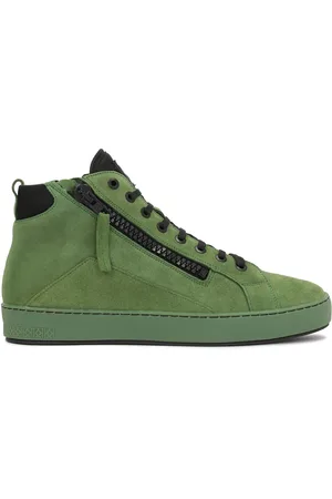 Kazar Sko, Herre, Grøn, 42 EU, Grøn Ruskind High Top Sneakers