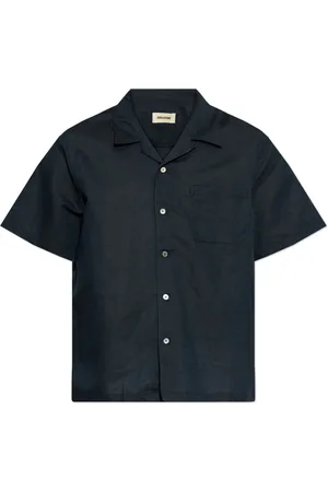 Zadig & Voltaire Skjorte, Herre, Blå, XL, Bomuld, Kortærmet skjorte ‘Slony’