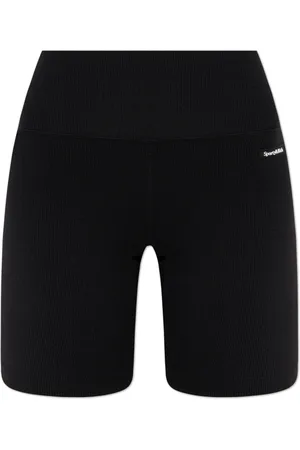 Sporty & Rich Shorts, Dame, Sort, S, Nylon, Logo Shorts