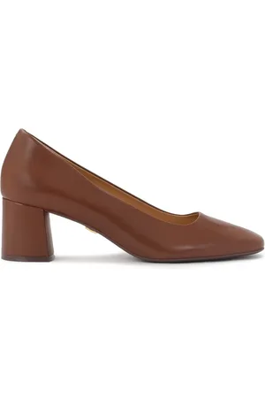 Kazar Sko, Dame, Brun, 39 EU, Uld, Klassiske brune pumps med firkantet snude