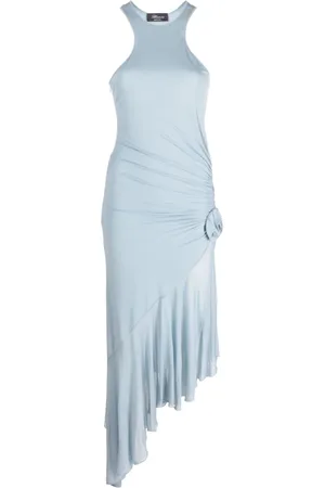 BLUMARINE Kjole, Dame, Blå, S, Elegant Kjole Abito JER