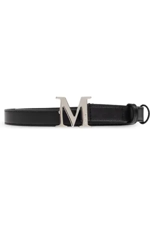 Max Mara Tilbehør, Dame, Sort, L, Læder, Læderbælte