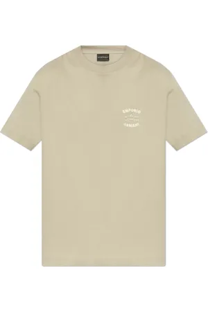 Emporio Armani Top, Herre, , 2XL, Bomuld, T-shirt med logo